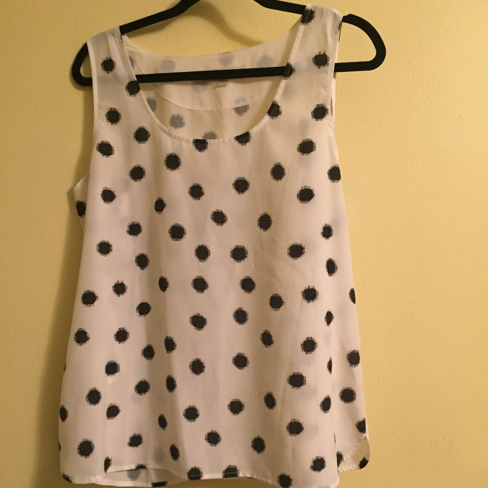 New Ann Taylor Loft Polka Dot Blouse